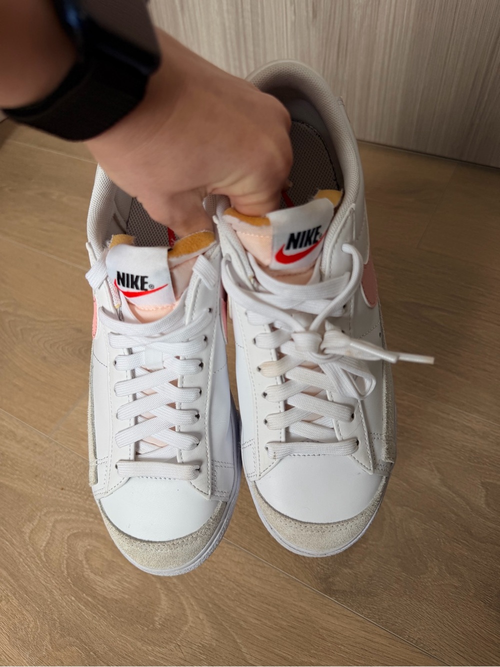 Nike Blazer Low Platform Pink Glaze Sneakers Women’s 7.5 White Pink DJ0292-103 - Picture 7 of 9